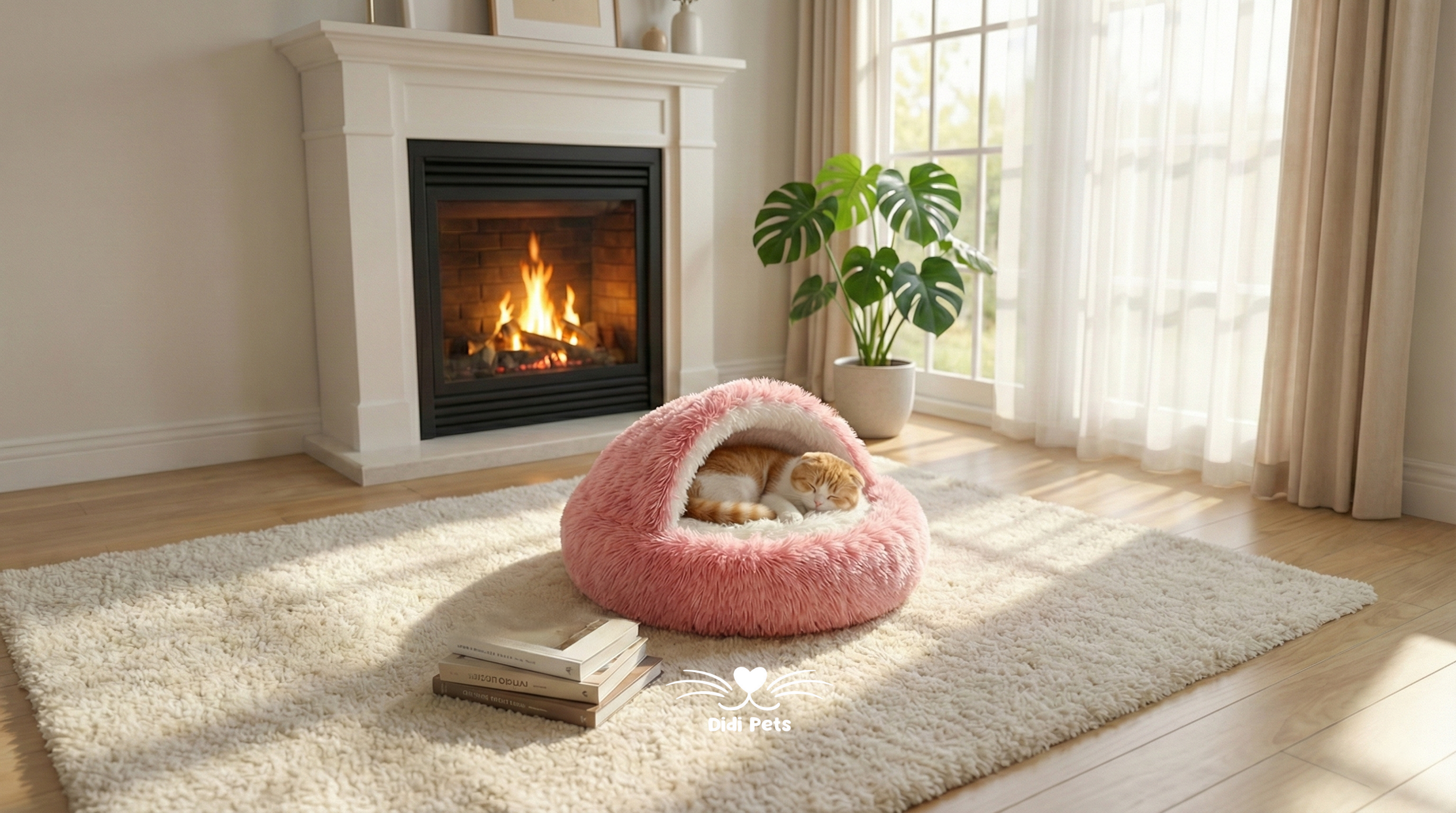 coussin chaud et moelleux pour chat refermable